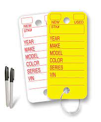 Poly Plastic Key Tags