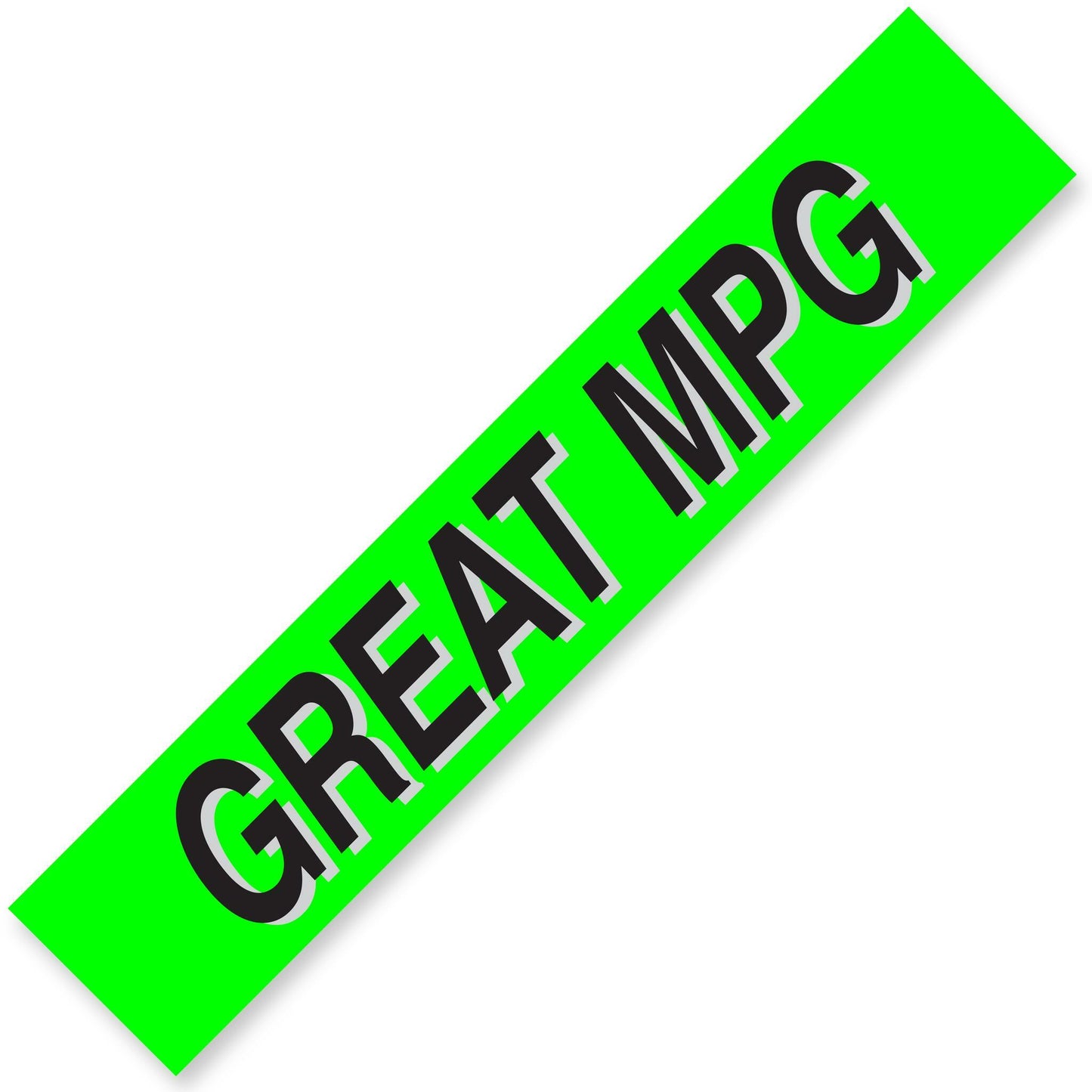 Vinyl Highlights Windshield Slogans (Green)